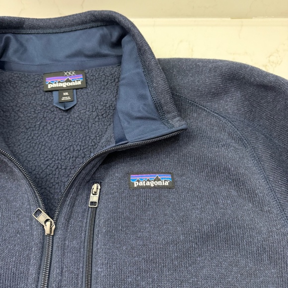 Patagonia Better Sweater Mens Navy Zip Knit Fleece Pullover Jacket *LOGO* Sz XXL - Picture 6 of 16